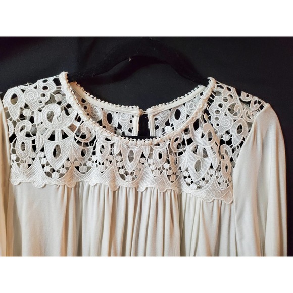 NWOT Philosophy Lace Top LS Top, Large - Picture 3 of 4